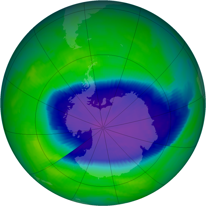 Ozone Map 1996-10-22